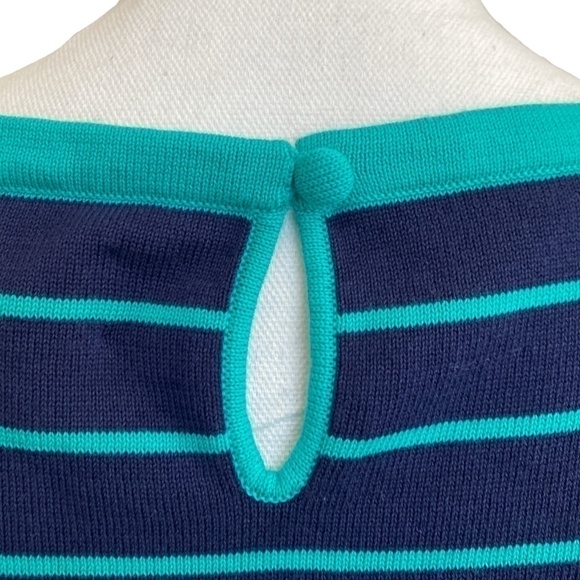 NWT C WONDER Aqua and blue crew neck sleeveless knit top. Size L - Picture 6 of 8